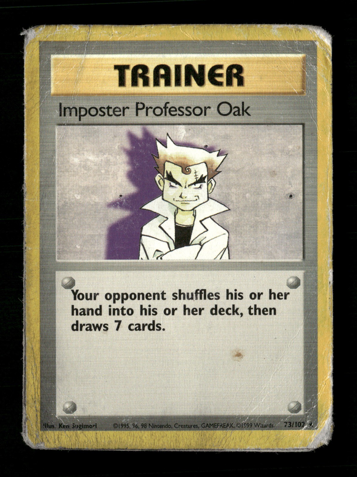 Imposter Professor Oak Rare Base Set 073/102 HP Pokémon TCG