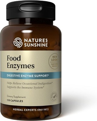 Nature's Sunshine Food Enzymes - Digestive Support with Prebiotics and Probio...