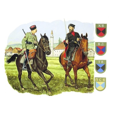 German Cossack Cavalry 1:3 5 Figure Kunststoff Modell Kit Dragon Models