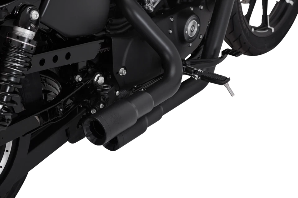 Vance & Hines Mini Grenades Exhaust Matte Black Harley Fat Boy 2007-2009 Foto 3 de 3