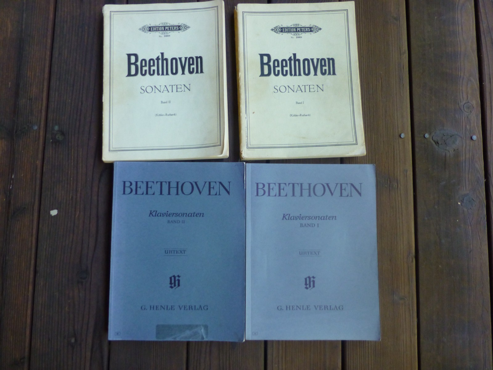 Beethoven Klaviersonaten Band I & 2 Music Books- G. Henle Verlag & Sonaten 1 & 2