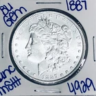 1887 BU UNCIRCULATED MORGAN SILVER DOLLAR AUTHENTIC U.S. MINT FREE SHIPPING 4929