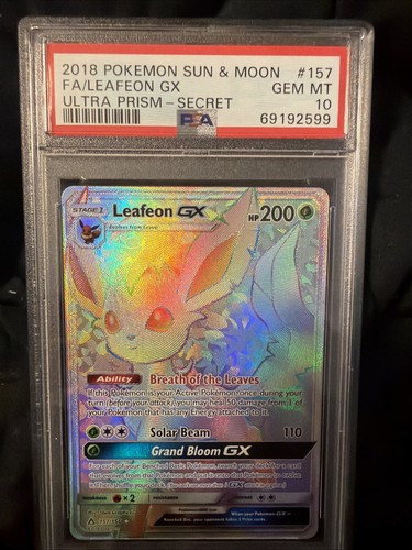 Leafeon-GX graded PSA 10 for sale on eBay