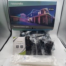 Novostella RGBIC Outdoor String Lights 100ft 80 Lights IP65 App Remote