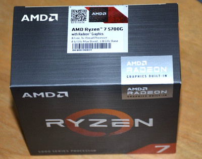 New! AMD Ryzen 7 5700G 8-Core 16-Thread 4.6GHz Socket AM4 CPU