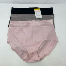 Warner's No Pinching No Problems 3-Pack High-Waist Briefs RS2093P - Blush/Mink