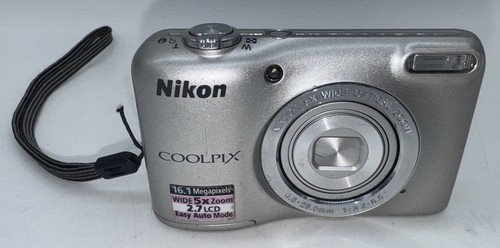 Nikon COOLPIX L27 16.1MP Digital Camera - Silver TESTED WORKING - Picture 2 of 13