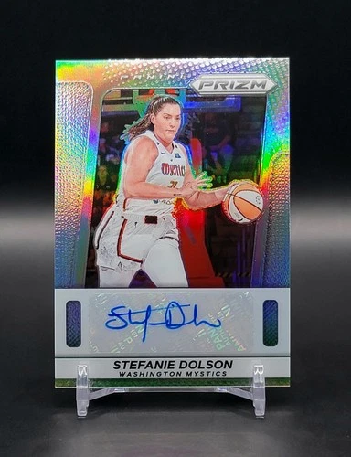 2025 Prizm WNBA Stefanie Dolson Throwback Signatures Autograph Silver Mystics