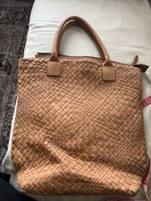 Falor Italia Woven Leather Tote Bag
