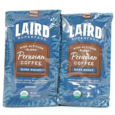 Laird, Peruvian Coffee, Dark Roast, Ground, 12 oz, Organic, Best By: 7/2026 (2)