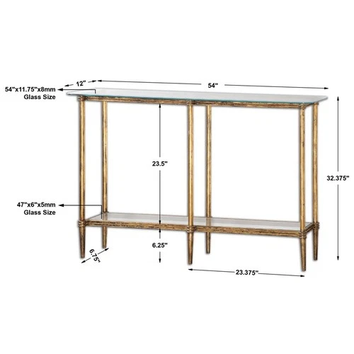 Elenio - 54 inch Console Table Accent Furniture Uttermost 24421 - Picture 8 of 9