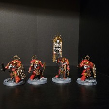 Space Marines Trident's 4x Bladeguard Veterans - Painted 7632