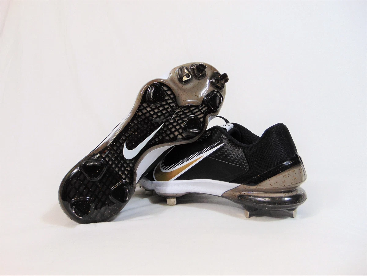 Nike Force Zoom Trout 7 Pro Black Metallic Gold for Sale 