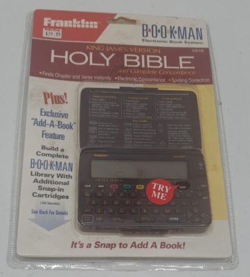 Franklin Holy Bible - Electronic Version (KJB-440) DEAD BATTERY | eBay