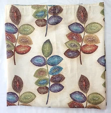 Croscill Jewel Tone Mosaic Leaves Shower Curtain 70x72 Multicolor Abstract