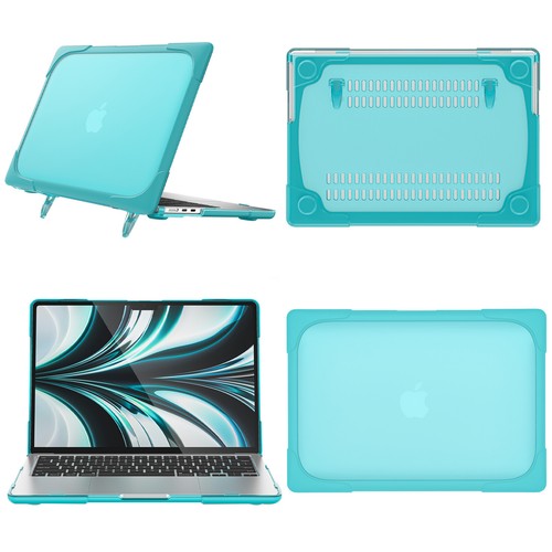 Shockproof Hard Shell Stand Case Cover for MacBook Air 13.6" A3113 M3/A3240 M4 - Picture 33 of 41