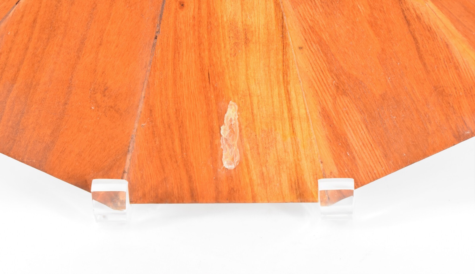 Vintage Wood 12-Sided Covered Box Chest Handmade 11.5" Large