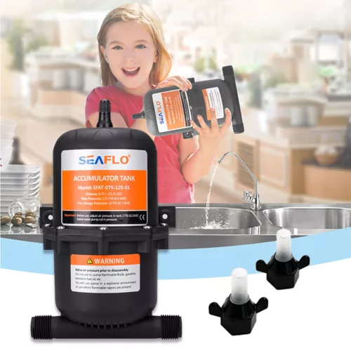 SEAFLO Boat Water Accumulator Tank Marine RV Pressurized Tank Water Pump 0.75L - Picture 12 of 13