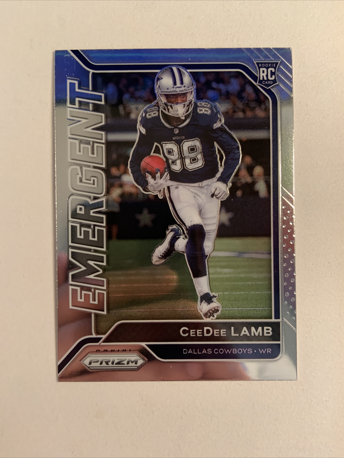 2020 Panini Prizm Emergent CeeDee Lamb #7 RC Rookie