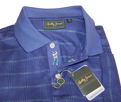 Bobby Jones collection polo golf shirt Italy L Trump National Golf  nwt $175 (l)