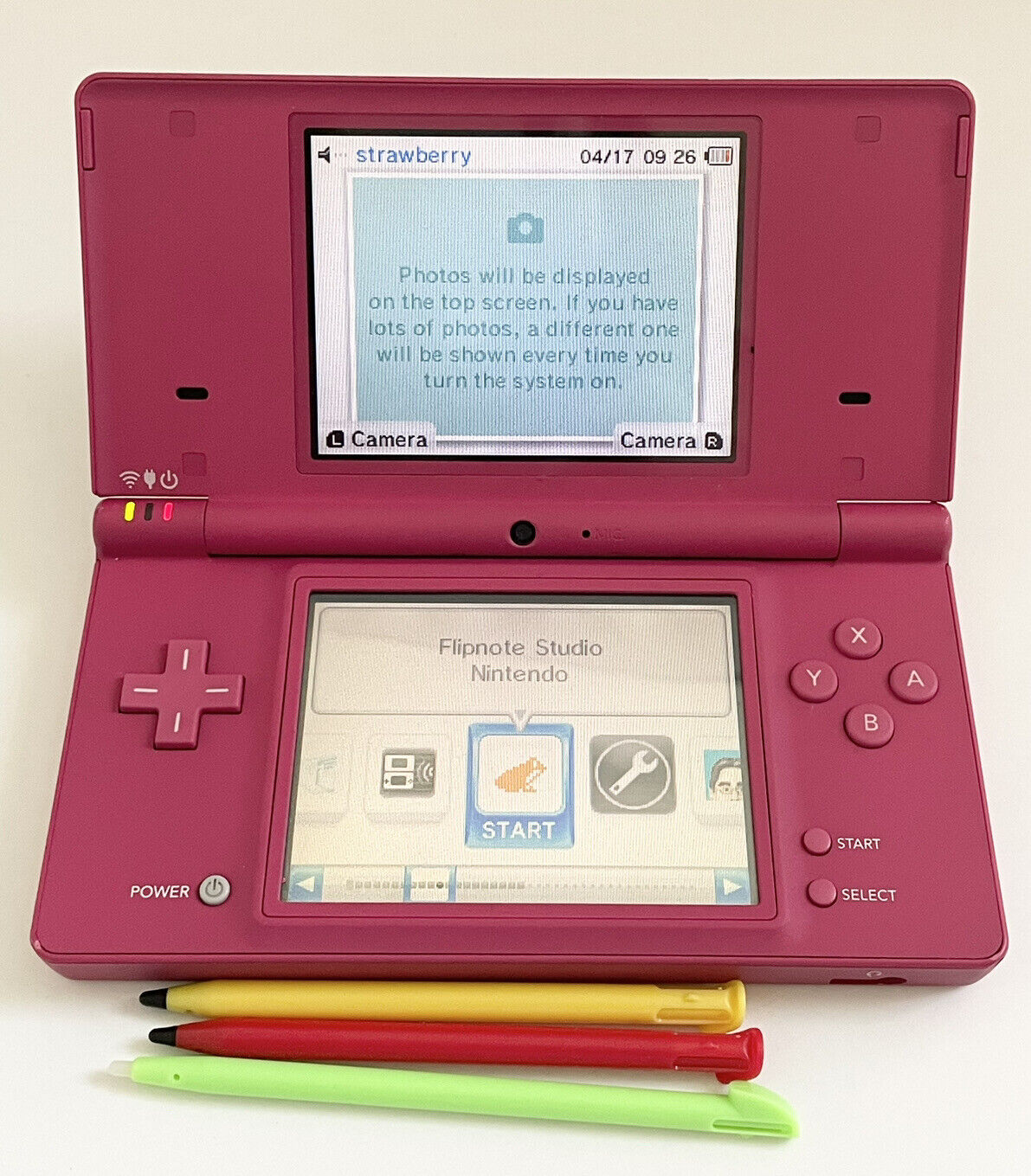 Nintendo DSi TWL-001 Pink 3.25 Handheld Video Gaming Console 5501