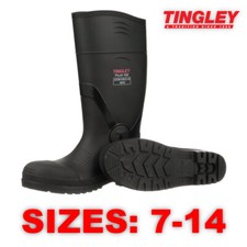 Tingley 31261 Mens PVC Knee Steel Toe Rubber Boots (Sizes: 7-14) (31251 OLD #)