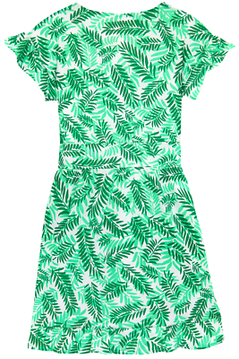 green palm leaf print dress Major Flair Maxi Dress in Palm Leaf Green