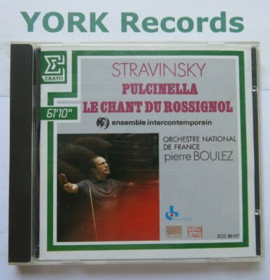 STRAVINSKY - Pulcinella / Le Chant du Rossignol BOULEZ - Excellent Con CD Erato`