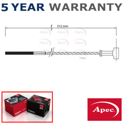 Apec Front Hand Brake Cable Fits Vauxhall Astra Zafira Astravan Vectra Opel