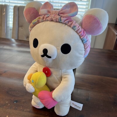 Korilakkuma Holding Duck 14” Plush Round 1 San X UFO Catcher Anime