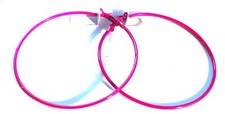 ASSORTED COLOR HOOP EARRINGS SIMPLE THIN 100 MM HOOP EARRINGS 4 INCH HOOPS