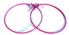 ASSORTED COLOR HOOP EARRINGS SIMPLE THIN 100 MM HOOP EARRINGS 4 INCH HOOPS