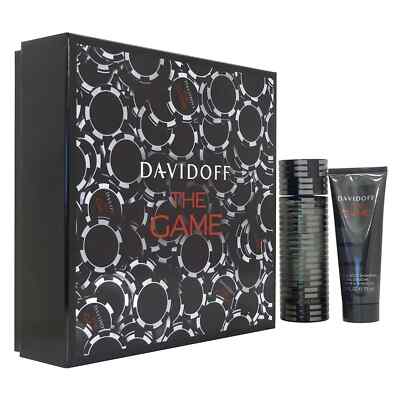 Davidoff The Game Eau De Toilette Spray 3.4 oz + Hair & Body Shampoo 2.5 oz