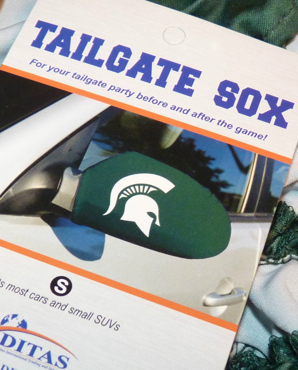 MICHIGAN STATE UNIVERSITY SPARTANS TAILGATE SOX MIRROR COVER MSU