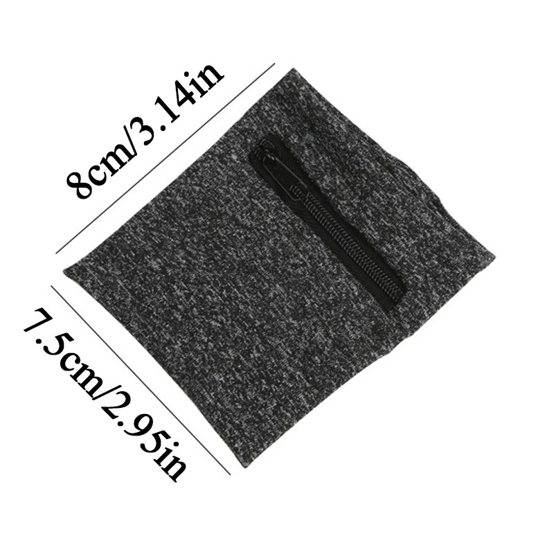 Wrist Wallet Pouch Band Zipper Running Travel Cycling Bag Sport Safe Unisex . - Image 2 of 4