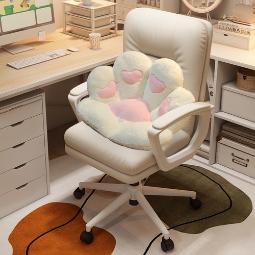 Cat Paw Seat Cushion for Gaming Office Car Chairs Soft Fluffy Pillow Anti-Slip - Picture 4 of 30