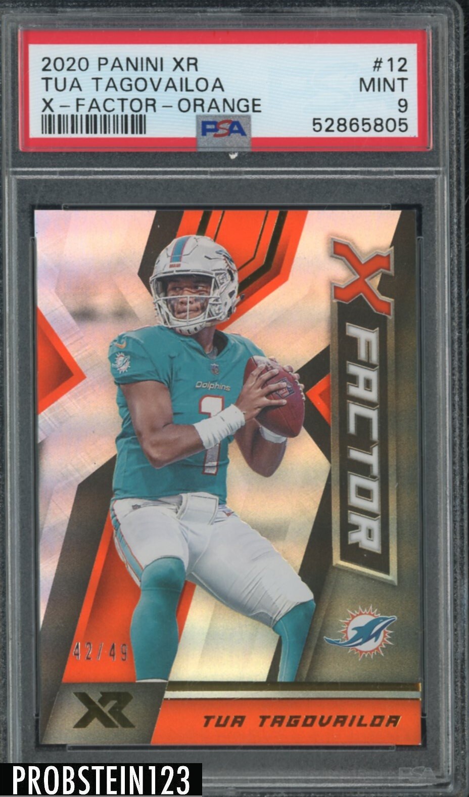 Tua Tagovailoa Panini XR X-Factor #12 Orange