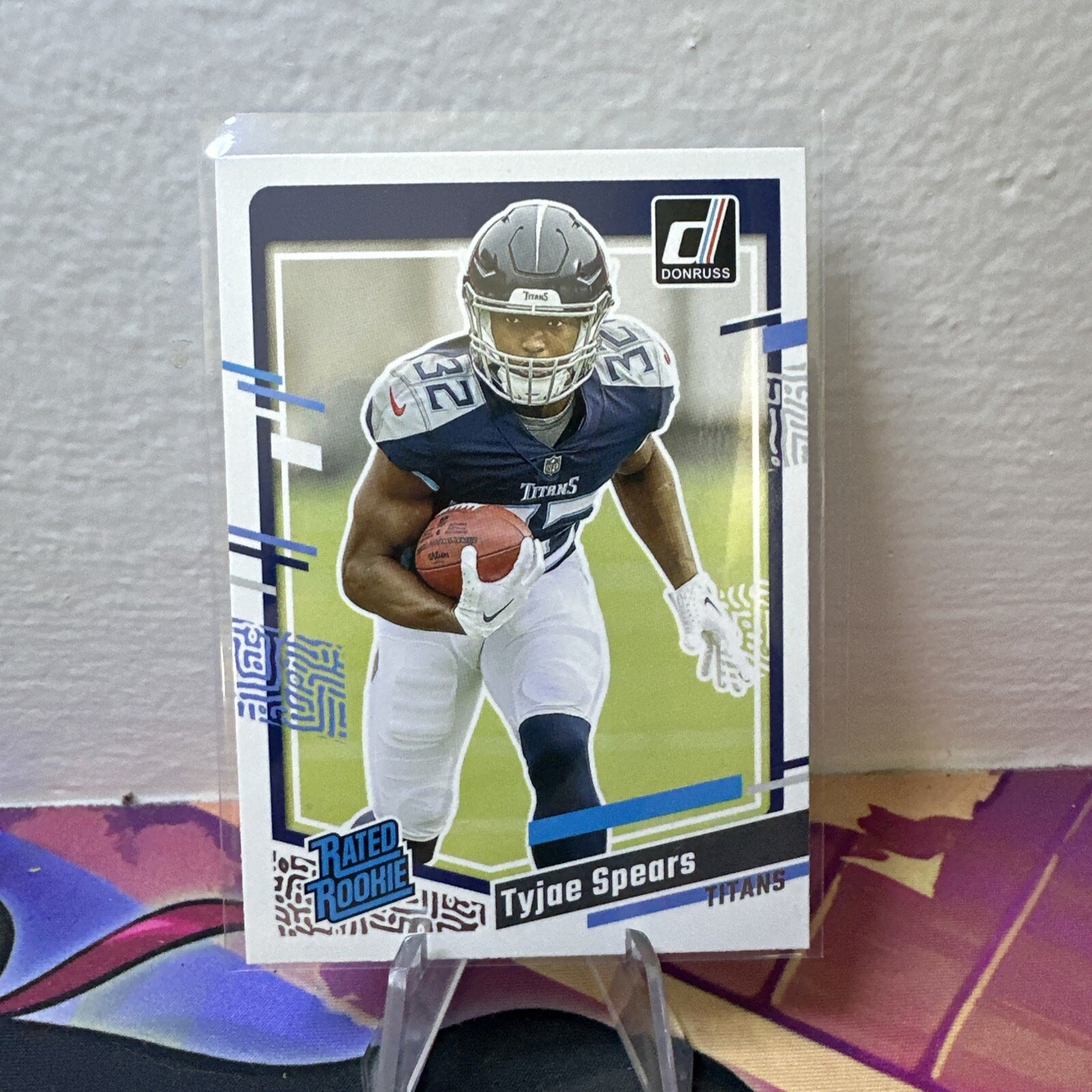 2023 Panini Donruss - Rated Rookie Aqueous Test #396 Tyjae Spears (RC)