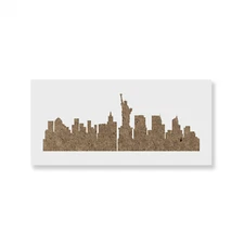 NYC Skyline Stencil - Durable & Reusable Mylar Stencils