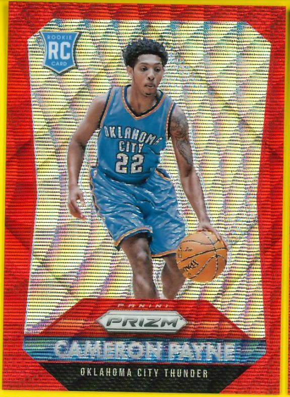 2015-16 Panini Prizm Ruby Red Wave 23/350 RC #312 Cameron Payne (Suns)