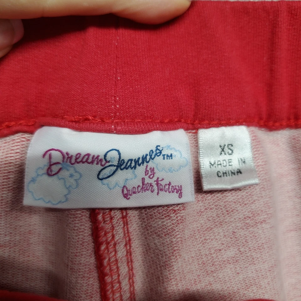 Dream Jeannes by Quacker Factory Pants Womens Extra Small Red Crop Rhinestone - Image 3 of 4