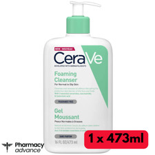 CeraVe Foaming Facial Cleanser 473ml - Gentle Face Wash Oily to Normal Skin