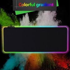 Compatible con Razer y Logitech Grande RGB Gaming Mouse Teclado Mat