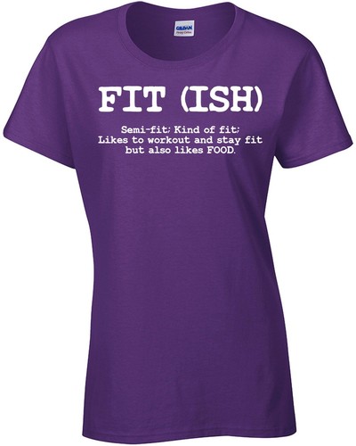 Fitish - Ajuste (ish) Semi-ajuste tipo de ajuste a alguien le gusta la comida damas Camiseta 086 - Imagen 29 de 49