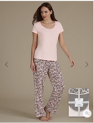 marks and spencer ladies short pyjamas