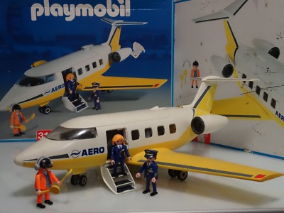 Playmobil Avion à Réaction Aero Réf. 3185 – Boîte D'origine – Complet Ou Quasi Complet (occasion)