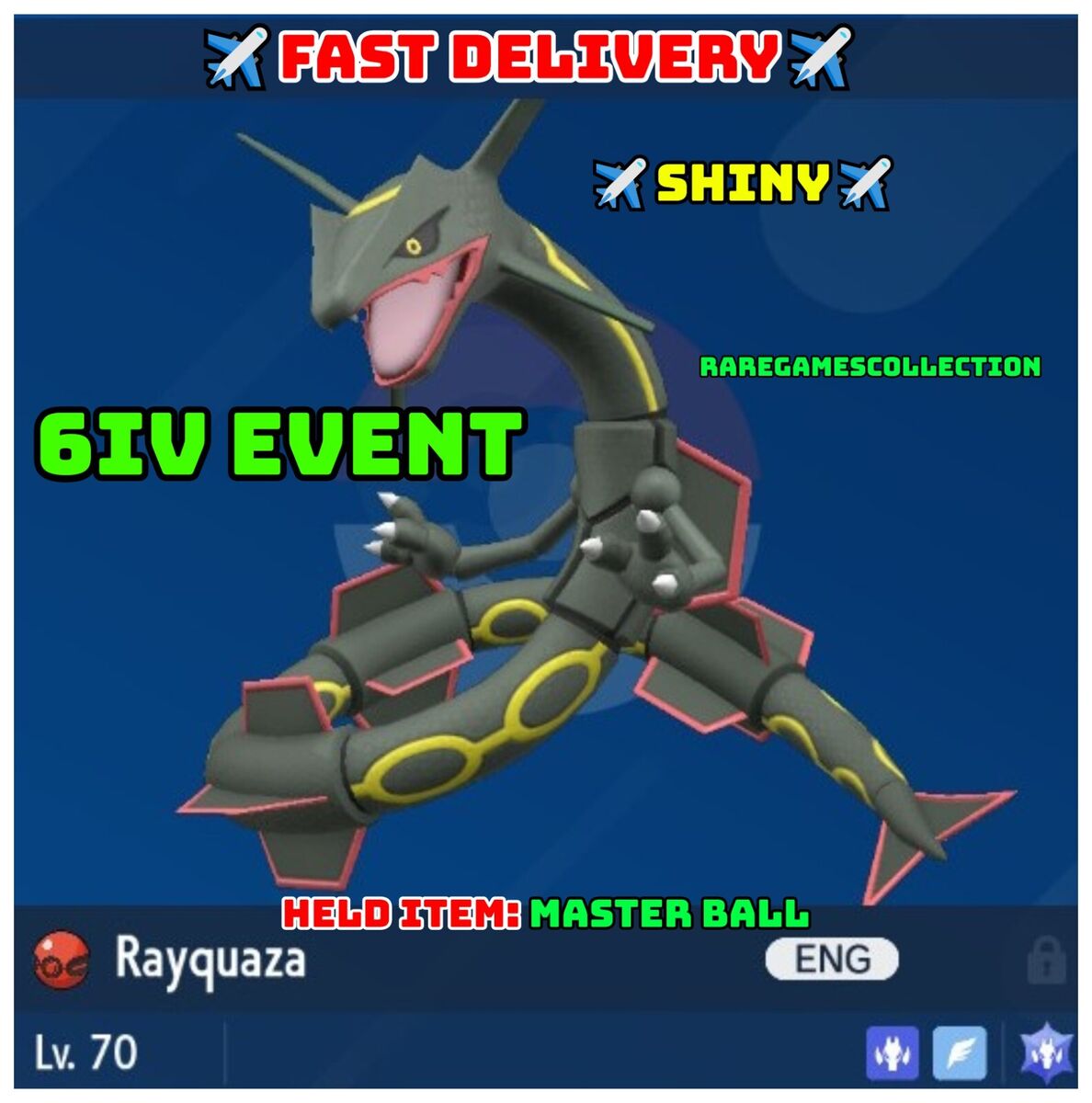 Shiny Rayquaza event pokemon ORAS