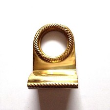 Door Rim Cylinder Pull To Fit Yale Lock Chrome/Brass/Satin Handle Ring Surround 