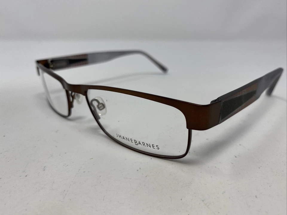 Marco de gafas de borde completo de metal marrón Jhane Barnes MESH BR 55-18-140 /J62 Foto 2 de 4