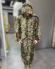 Kikimora camouflage costume with 3D leaves/